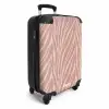 Zachtroze tijgerstrepenpatroon NBS - Handbagage koffer - Kinderen Unisex middel -productfoto_3d