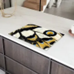 Vlinder - Vleugel - Geel Inductie beschermer vinyl 3mm klein -sfeer8