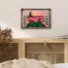 Doorkijk - Tulpen - Bloemen - Molen - Raam aluminium wit klein -sfeer3