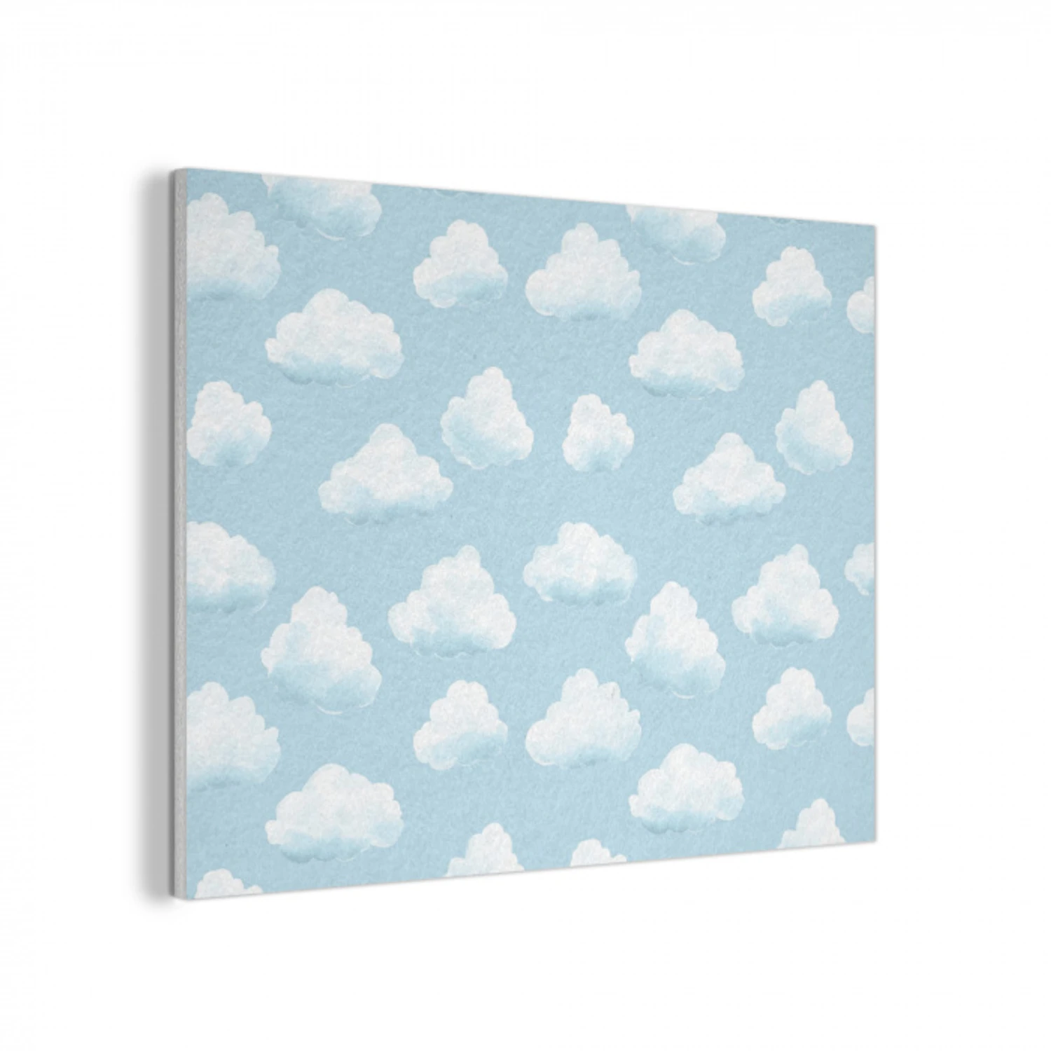 Wolken - Illustratie - Blauw PET vilt klein 837 -3d
