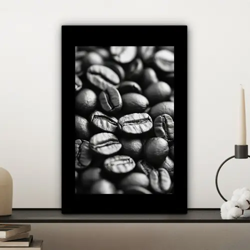 Koffiebonen - Zwart - Vintage canvas 2cm klein -sfeer6