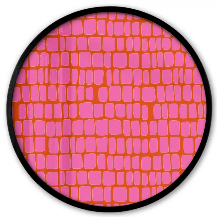 Organisch - Raster - Roze Fotolijst rond zonder passe partout klein 856 -3d