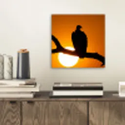 Gier - Tak - Zon - Oranje aluminium wit klein -sfeer1