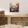 Klaprozen - Bloemen - Kunst - Botanisch aluminium wit klein -sfeer3