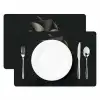 Zwarte - Hoed - Vrouw Placemat vinyl groot -zzsfeer2_Kitchenyeah-website