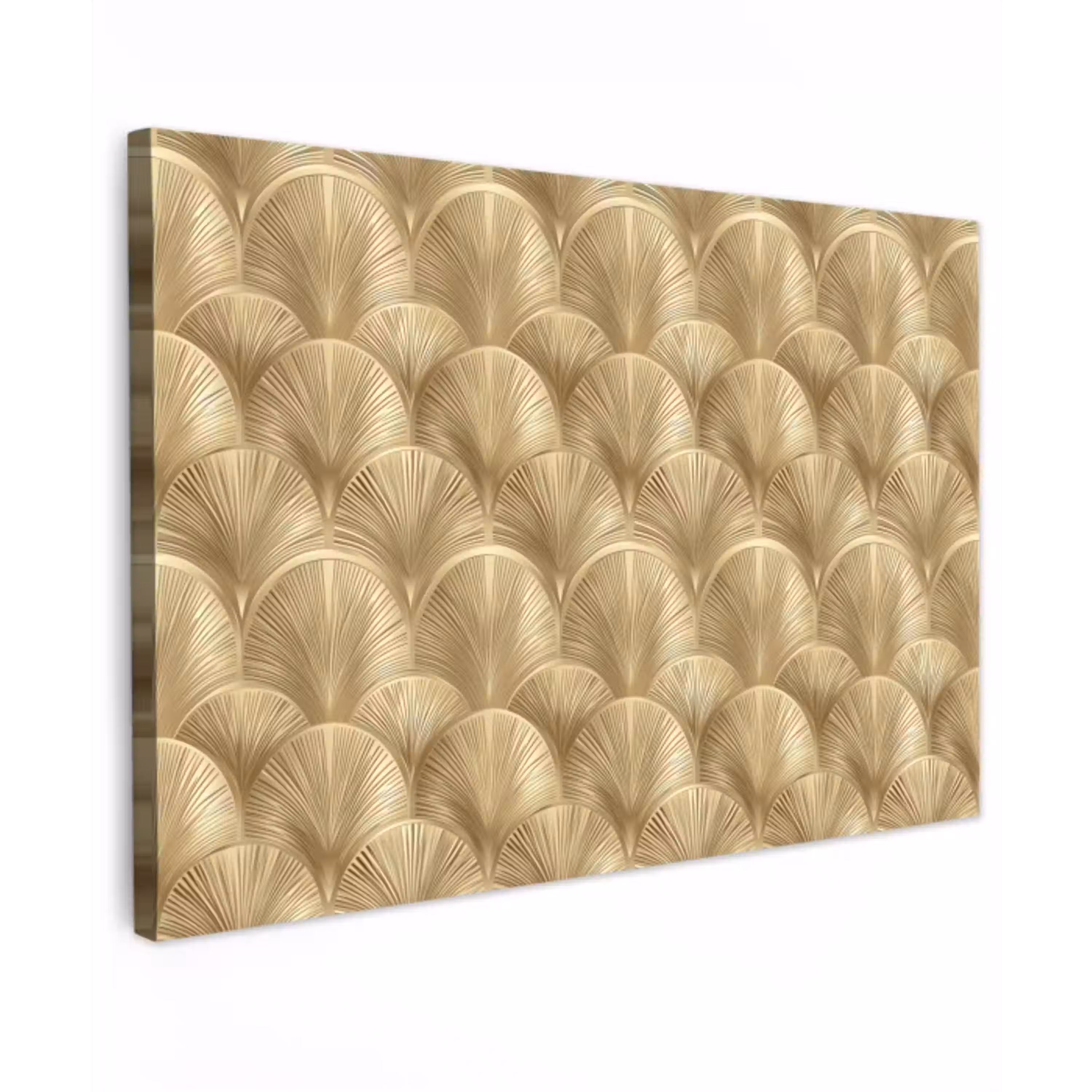 Patroon - Waaier -  Goud canvas 2cm klein 34 -z3d