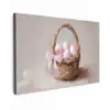 Mand - Eieren - Roze Tuinposter op houten frame 2 cm dik klein -3d