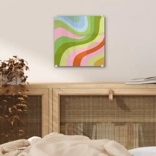 Lijnen - Pasteltinten - Golvend plexiglas 5mm klein -sfeer4