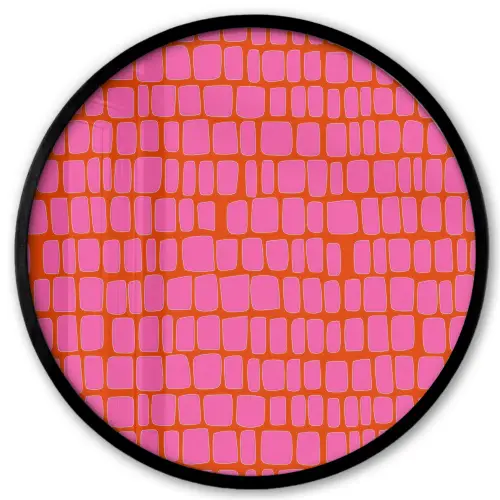 Organisch - Raster - Roze Fotolijst rond zonder passe partout klein 856 -3d