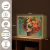 Vrouw - Sinaasappel - Bessen - Oranje Light Box met batterij (Wandlamp) middel -USP_websiteoverzichtNL