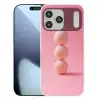 Golfballen - Roze - Drie Telefoonhoesje iPhone 17 Pro Max klein -3d