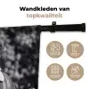 Springen - Paard - Zwart - Wit Wandkleed katoen middel -sfeer2