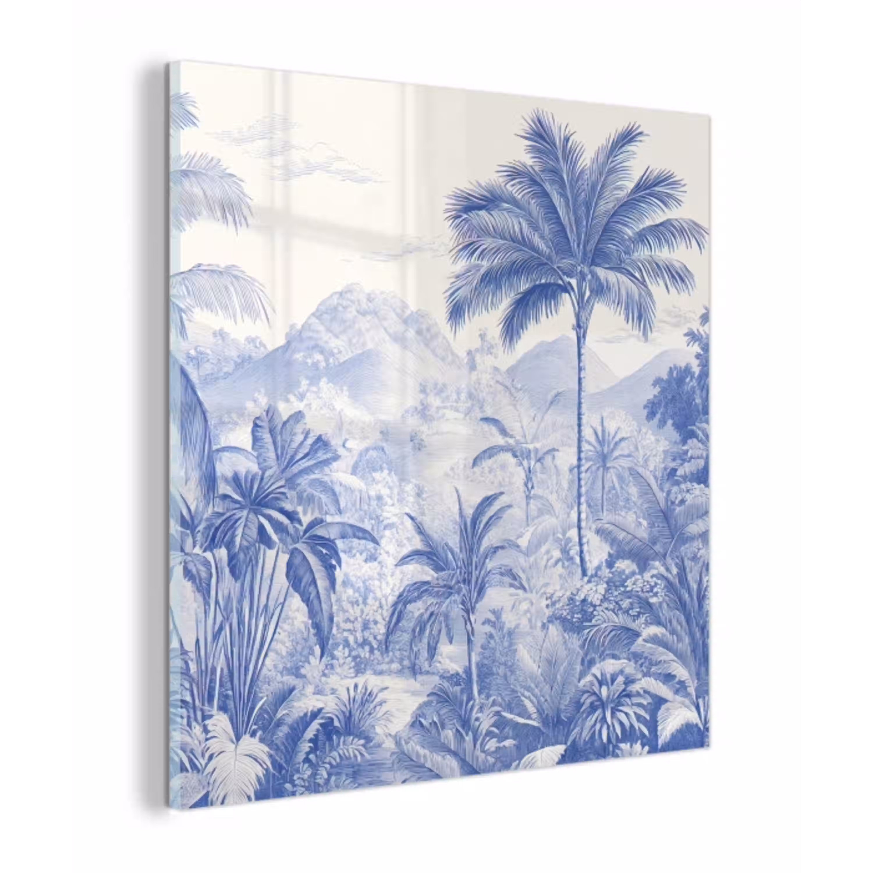 Tropisch - Jungle - Blauw plexiglas 5mm klein -z3d