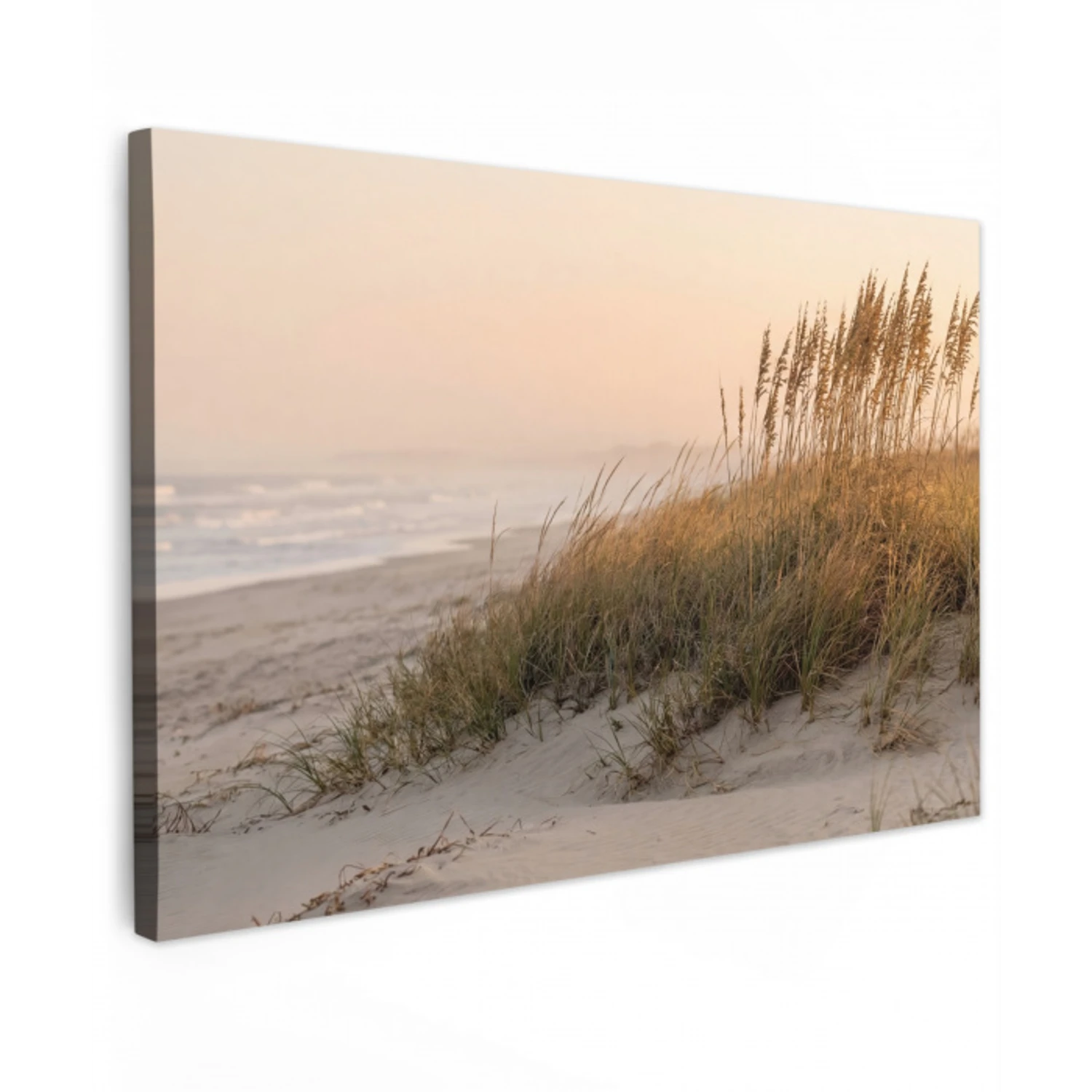 Duinlandschap - Zonsondergang - Strand Tuinposter op houten frame 2 cm dik klein -3d