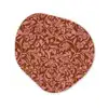 Bloemen - Print - Roze Wandcirkel Organisch Aluminium middel 851 -3d