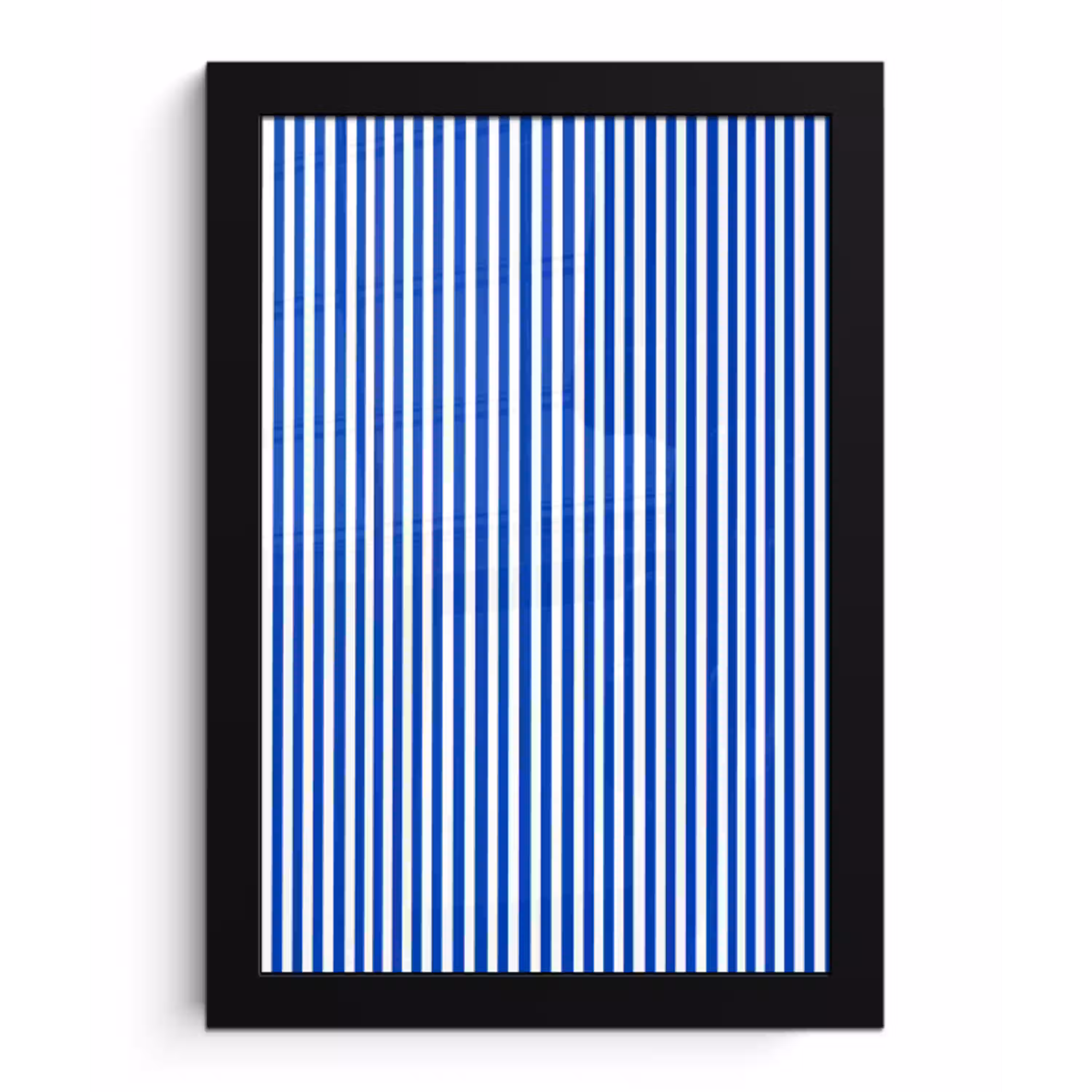 Klassiek - Strepen - Blauw fotolijst zwart zonder passe partout klein 224 -3d
