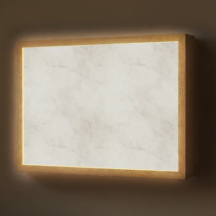 Grijs - Marmer - Aders Light Box met batterij (Wandlamp) middel 907 -z3d_website