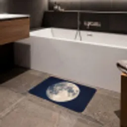 Ruimte - Maan - Kosmos Badmat klein -sfeer3