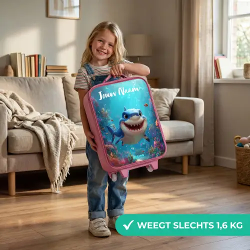Rif - Koraal - Haai - Dier Kinderkoffer - Roze klein -sfeer2_NL