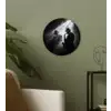 Saxofonisten - Hoeden - Rook - Licht Wandcirkel kunststof plaat 5mm dik klein -sfeer3