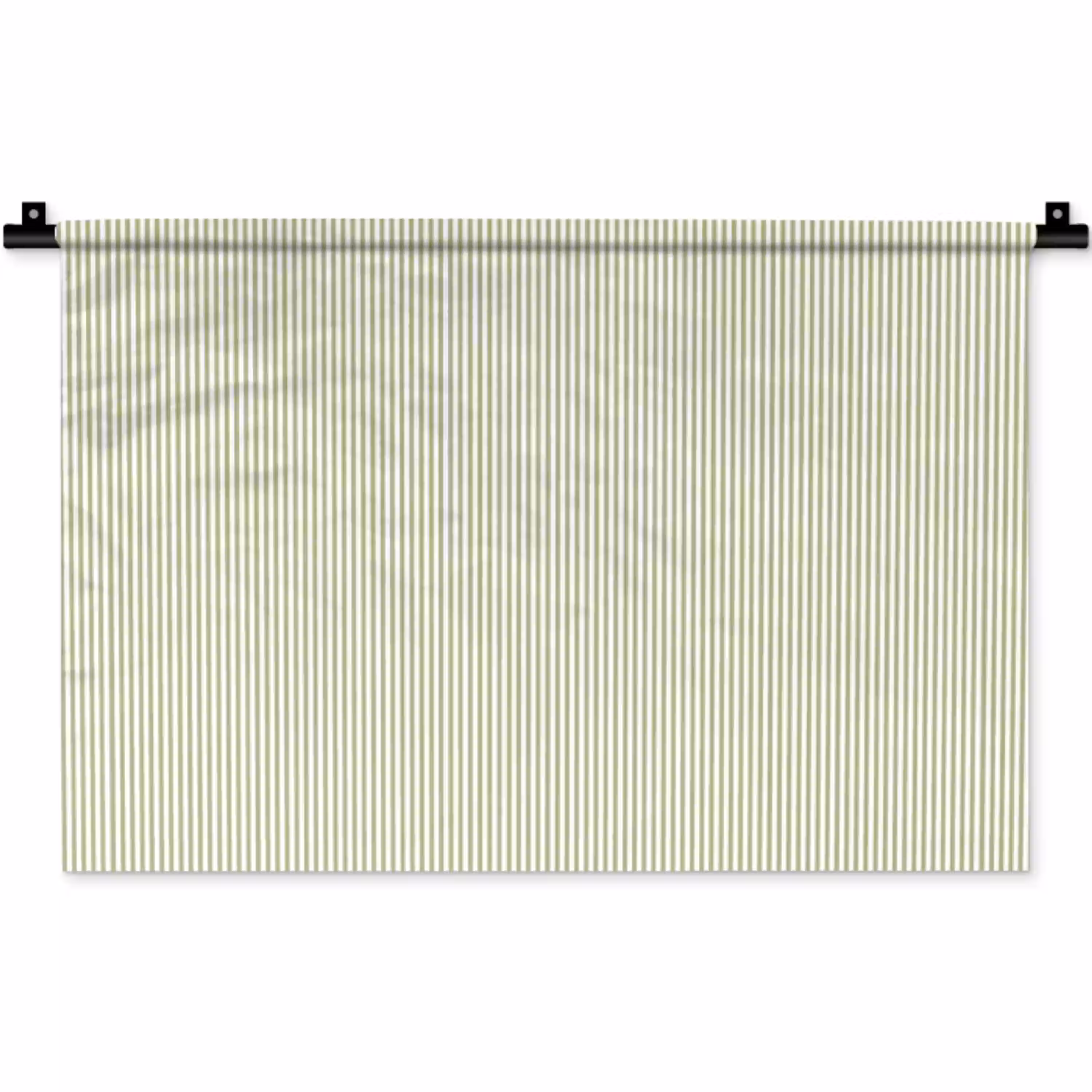 Saliegroen - Strepen - Minimalistisch - Patroon Wandkleed katoen klein 269 -zz3d