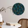 Blauw - Patroon - Retro Wandcirkel plexiglas klein 852 -sfeer4