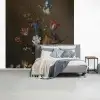 Bloemen in een Wan-Li vaas en schelpen - Schilderij van Balthasar van der Ast fotobehang vinyl groot -slaapkamer