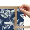 Botanisch - Patroon - Blauw Light Box met batterij (Wandlamp) middel 907 -USP_websiteprintNL