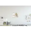 Bloem - Hout - Tarwe textielposter latten blank klein -kinderkamer