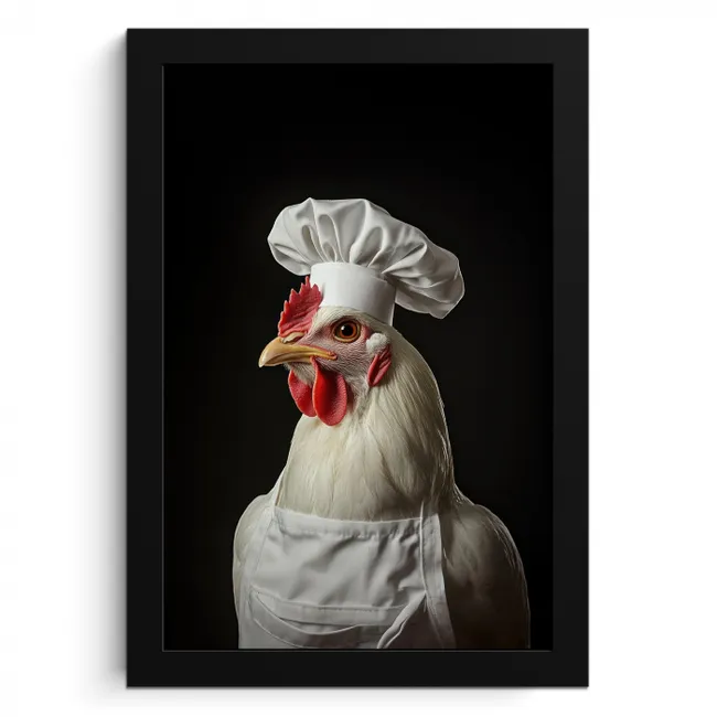 Kok - Rood - Kip KitchenYeah - Keuken - Fotolijst klein -3d