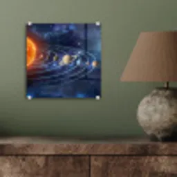 Ruimte - Zonnestelsel - Blauw plexiglas 5mm klein -sfeer3