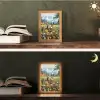Ezels - Bloemen - Zomers Light Box met kabel (Tafellamp) klein -sfeer3