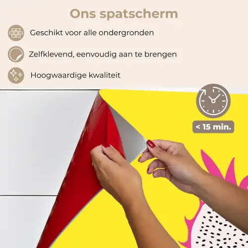 Illustratie - Drakenvrucht - Kleurrijk keuken achterwand spatscherm klein -spatscherm_NL