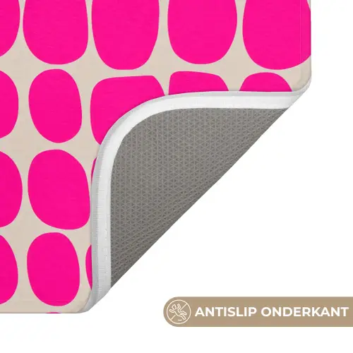 Stippen - Patroon - Roze WCmat klein 1009 -USP_AntislipNL