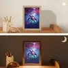 Schildpad - Dier - Galaxy - Ruimte Light Box met kabel klein -sfeer3_kind