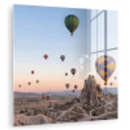 Luchtballonnen - Rotsen - Zonsopgang plexiglas 5mm klein -zzzproduct_nieuw