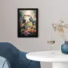 Toekan - Vogels - Bloemen - Natuur - Jungle fotolijst zwart zonder passe partout klein -sfeer4