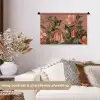 Kolibries - Bloemen - Groen - Roze Wandkleed katoen klein -sfeer1