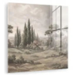 Vallei - Bos - Natuur - Groen plexiglas 5mm klein -zzzproduct_nieuw