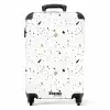 Terrazzo patroon neutraal NBS - Handbagage koffer - Kinderen Unisex middel -productfoto_recht