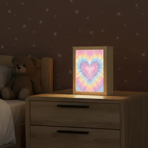 Hartvorm - Pastelkleuren - Tie Dye Light Box met kabel klein -sfeer1_kind