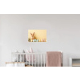Eieren -  Konijn - Pasteltinten Muursticker klein -kinderkamer