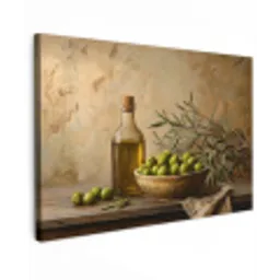 Olijven - Stilleven - Vintage canvas 2cm klein -z3d