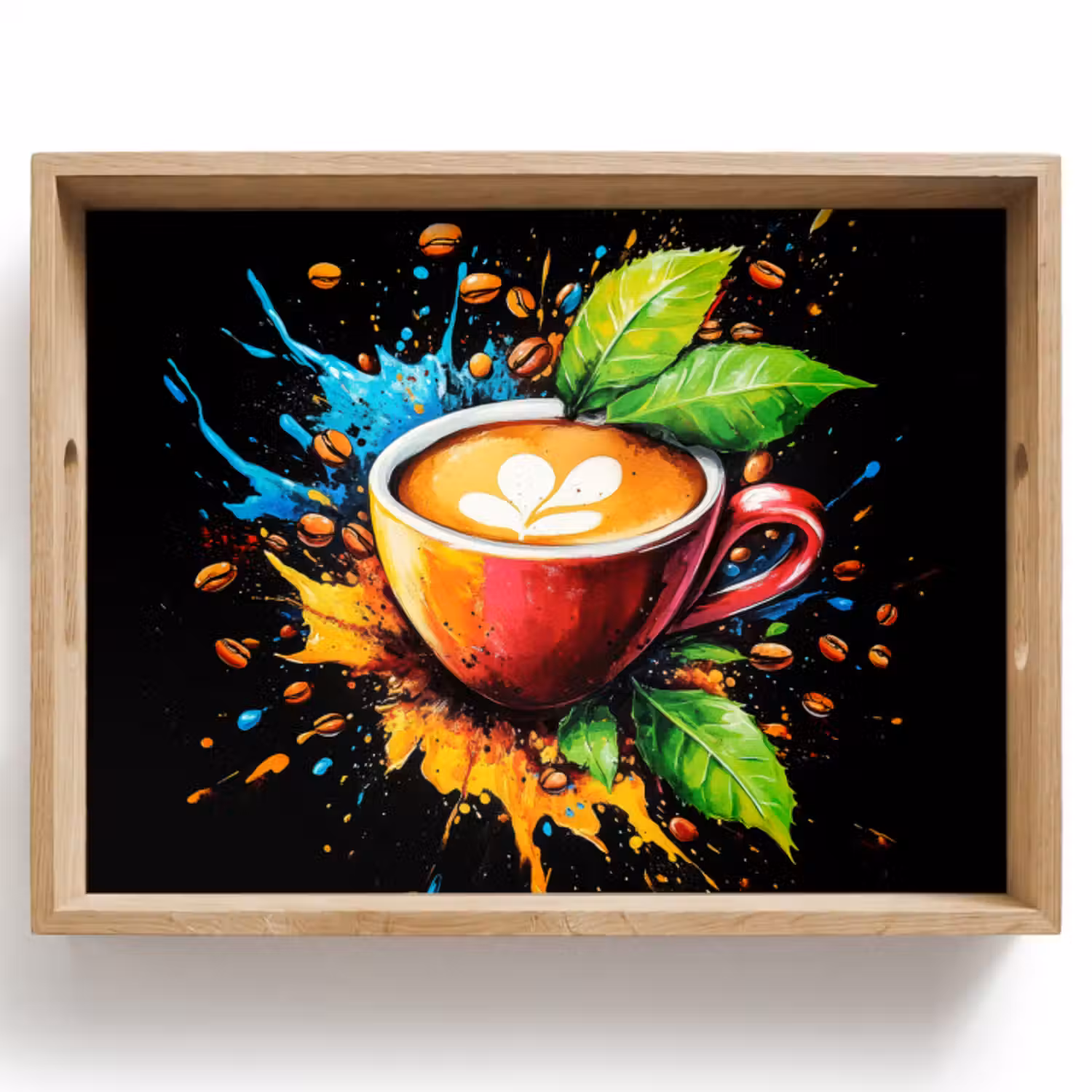 Dienblad - Koffie - Graffiti - Drinken - Abstract