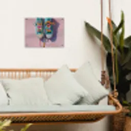 Sneakers - Veters - Kleurrijk - Schaduw tuinposter los doek klein -sfeer7