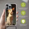 Kat - Geschilderd - Artistiek - Wit Hoesje iPhone 16 Pro Max met koord klein -sfeer2_NL