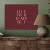 Love your damn self - Kleurrijk - Bordeaux PET vilt klein -sfeer2