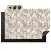 Abstract - Golvend - Pastel Inductie beschemer met haakjes klein 777 -3d