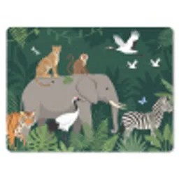 Tropisch - Jungle -  Groen muismat rubber klein -3d