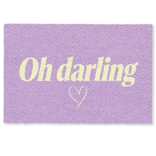Oh darling - Hart - Paars Deurmat klein -zkaufland3d
